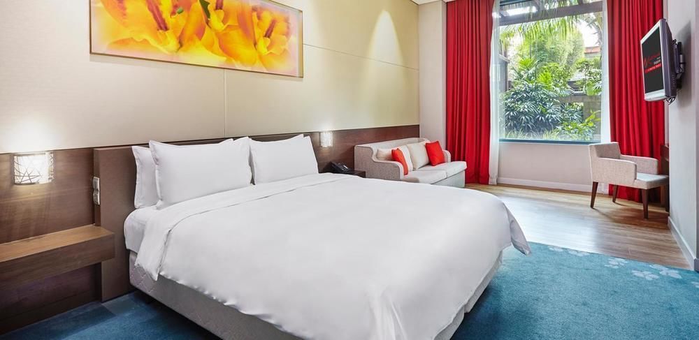Resorts World Sentosa - Festive Hotel Singapur Zewnętrze zdjęcie A room at the hotel